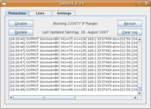IPblock -Bloccare Ip "spioni" su Ubuntu