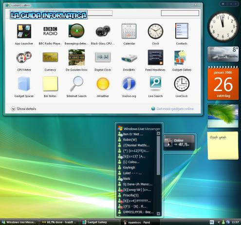 Windows Vista Sidebar per Windowx XP!