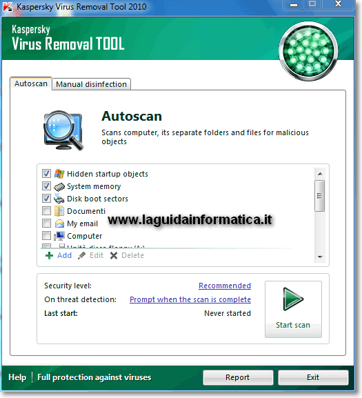 Kaspersky Virus Removal Tool download free - Ripulisci il PC da ogni virus!