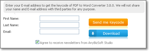 AnyBizSoft PDF to Word Converter 3.0.0 download e licenza free! - Converti facilmente file PDF in formati Word!