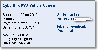 Cyberlink DVD Suite 7 Centra gratis per tutti!