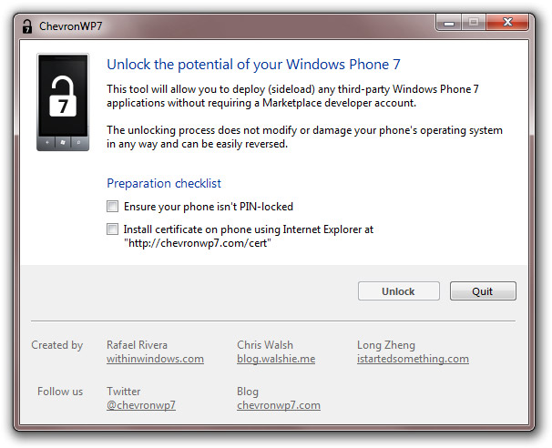 Come sbloccare Windows Phone 7 (jailbreak)!