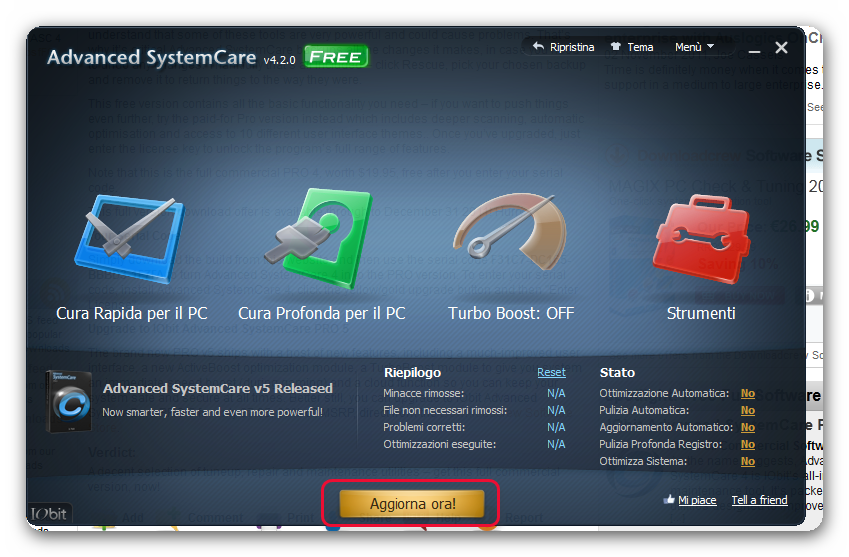 IObit Advanced SystemCare PRO 4 download e licenza gratis!