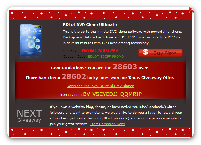 BDLot Blu-ray Ripper download e licenza gratis!
