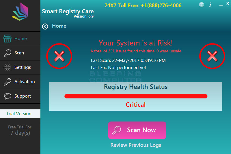 Come rimuovere Smart Registry Cleaner!